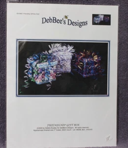 FRIENDSHIP GIFT BOX CHART needlepoint DebBee's Designs - Picture 1 of 3
