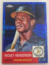 2022 Topps Chrome Platinum Rickey Henderson Blue Diamond Refractor /199 #433