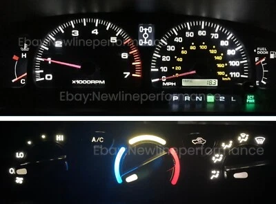 White Cluster + Climate Control AC Heater LED Bulbs for Toyota 4Runner 2001-2002 - Image 1 of 2