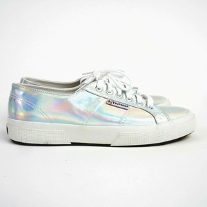 superga silver pumps