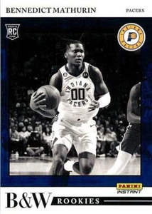 Bennedict Mathurin BW-6 2022-23 Panini Instant Black & White Rookie RC - PR: 998 - Picture 1 of 2