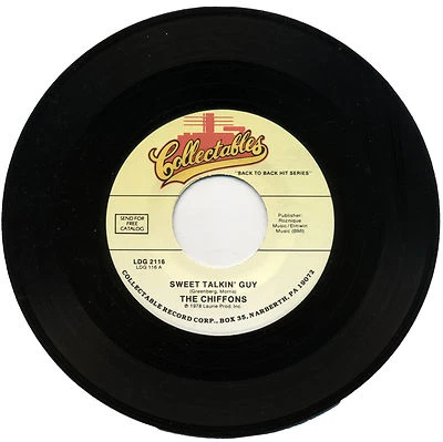 THE CHIFFONS  "SWEET TALKING GUY c/w ONE FINE DAY" 1966/1963 CLUB CLASSIC - Image 1 of 2