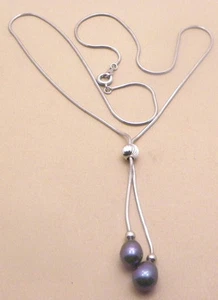GENUINE FRESH WATER PEARL PENDANT NECKLACE NEW - Picture 1 of 2