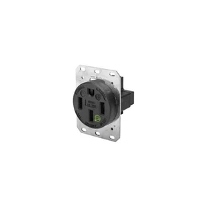 HUBBELL HBL9450A Recept,Black,50 A,3P4W,Back; Side,1PK 5Z885 - Picture 1 of 1