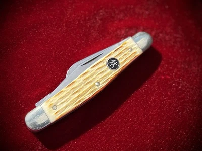 J.A. Cuchillo de bolsillo Henckels - 3 hojas con asas de hueso de ciervo Alemania Foto 1 de 4