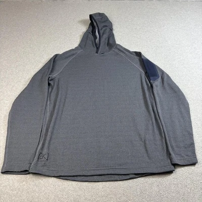 Burton [ak] Sudadera con Capucha Para Hombres Grande Gris Polartec Rejilla Polar Capa Base Pullover Esquí Foto 1 de 4