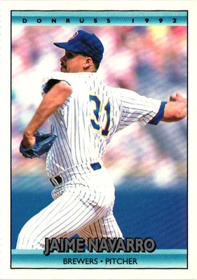 1992 Donruss - Jaime Navarro #705 - Brewers - Image 1 of 2