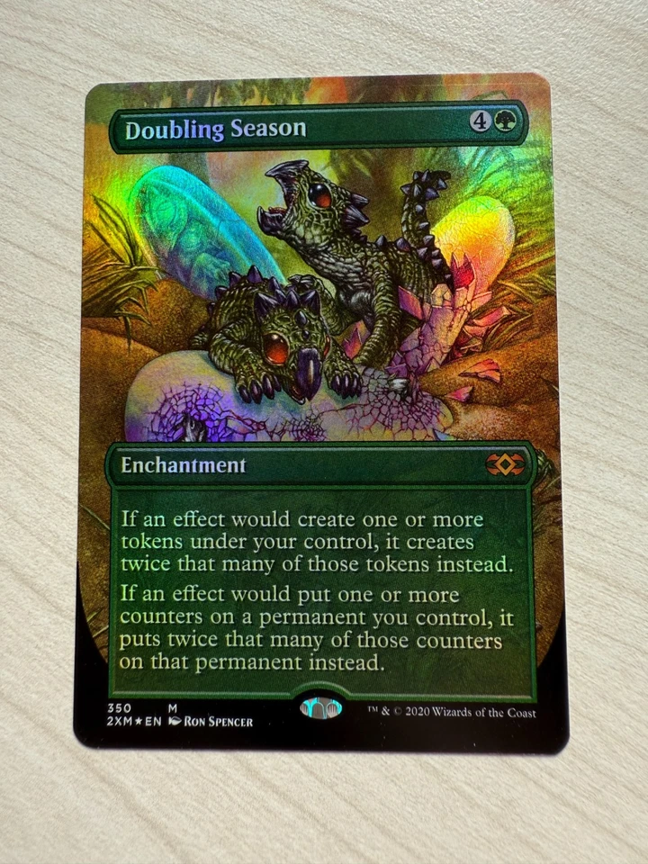 MTG 2XM 350 Doubling Season NM EN Foil Borderless - Image 1 of 2