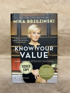 Know Your Value By Mika Brzezinski Signed 2018 First, Revised Edition - Imagen 1 de 4