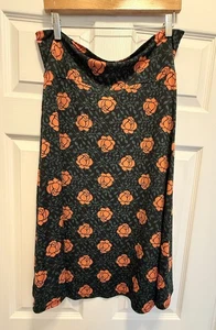 Lularoe Women’s Azure Skirt Size 2XL - EUC/LN Pretty Fall / Holiday Floral - Picture 1 of 6