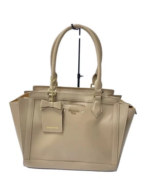 Samantha Vega Tote Bag Leather CRM Solid Color - Image 1 of 4