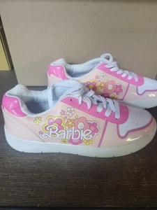 Mattel Barbie Sneakers Cute! Tennis Shoes Pink 2024 Worn Once Sz Wmn's 11 -EU 43 - Picture 1 of 19