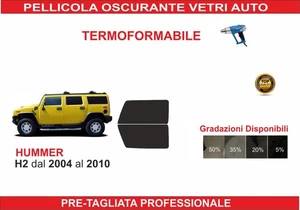 Pellicola Oscurante Vetri Hummer H2 dal 2004 al 2010 Kit anteriore SRC - Imagen 1 de 1