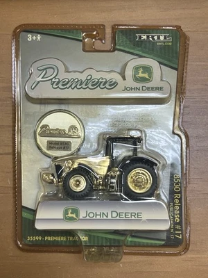John Deere Model 8520 Tractor 2006 Gold Ed. Premiere Series Ertl 1:64 Die Cast - Image 1 of 4