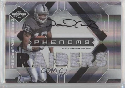 2009 Donruss Limited Phenoms Jersey Prime Darrius Heyward-Bey Rookie Auto RC - Image 1 of 2