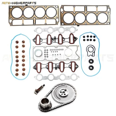 For 2005-2006 GMC Yukon 5.3L Chevy Tahoe 4.8L Head Gasket Kit & Timing Chain Kit Foto 1 de 4