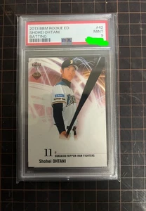 2013 BBM Rookie Edition Shohei Ohtani Batting #42 Japanese RC Fighters PSA 9 - Bild 1 von 2