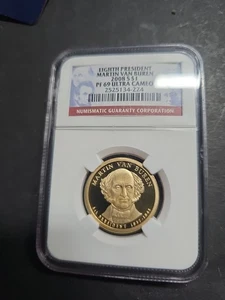 2008-S $1 Martin Van Buren Presidential Proof Dollar NGC PF69 UCAM - Picture 1 of 2