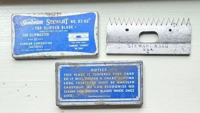 Sunbeam — STEWART NO. 83 AU — Hoja cortapelos superior (serie Clipmaster 51 — sin usar Foto 1 de 4