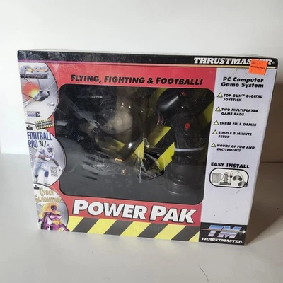 Vintage Thrustmaster Power Pak - Top Gun Joystick / Controllers / Games Bundle - Image 1 of 4