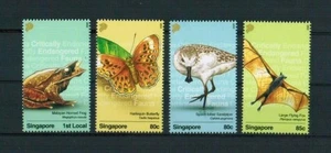 SINGAPUR 2025 FAUNA Animales en Peligro de Extinción Rana Pájaro Mariposa Murciélago - MNH - Imagen 1 de 1