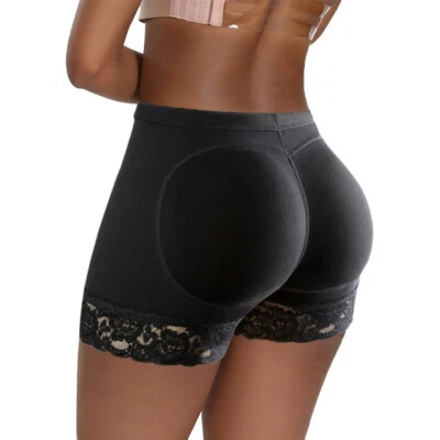 Levantador de glúteos de cintura alta para mujer Boyshorts Ropa interior Slip Foto 1 de 4