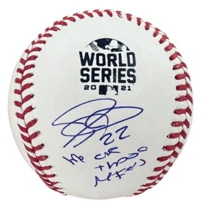 Joc Pederson Signed 2021 World Series Baseball "We Are Those MFers" BAS Witness - Picture 1 of 6
