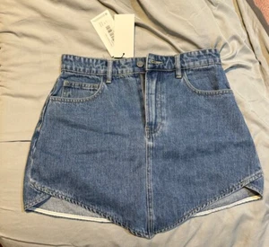 Mood.dnm Woman’s Blue Denim Skirt Size 29 NEW - Picture 1 of 7