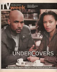 TV WEEK Oct. 3-9 2010 Boris Kodjoe Gugu Mbatha-Raw Undercovers OVER-SIZED MAGAZI - Picture 1 of 1