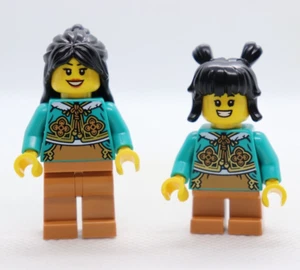 2) Woman Child Cheongsam Bolero Shrug Chinese Lot 80116 LEGO® Minifigure Figure - Picture 1 of 5