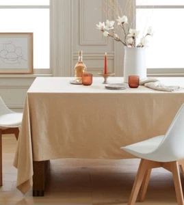 NWOT! Quince Organic Cotton Flax Tablecloth! 70" X 108" (760) - Picture 1 of 7