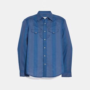 Coach Blue Shirts for Men for sale | eBay