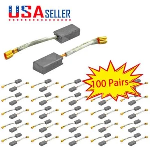100 Pairs Carbon brush For AEG 19-030 KN2 KS2-5 KSS1-6 Nibbler KNS2 Shears - Picture 1 of 5