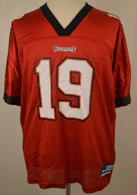 Camiseta Adidas Tampa Bay Buccaneers NFL réplica #19 Keyshawn Johnson grande roja Foto 1 de 4