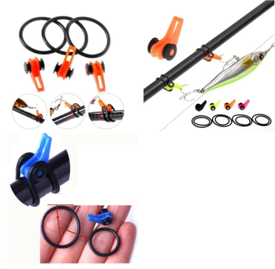 Clip Blocca Amo Canna da Pesca Ferma Esca Esche Artificiali Traina Spinning - Immagine 1 di 2
