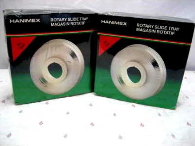 2 Rotary Slide Projector Trays 100 2x2 Slides No Spill 2400/2000 Hanimex Sealed - Image 1 of 4