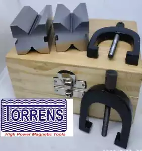 V-Block und Klemme gehärteter Stahl 90 Grad Winkel 2""x1-1/2""x1-1/2"" USA - Bild 1 von 9