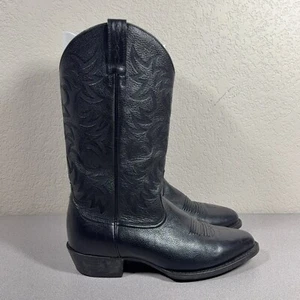 Ariat Mens 10.5 EE Heritage R Toe Black Deertan Western Cowboy Boots 10002218 - Picture 1 of 15