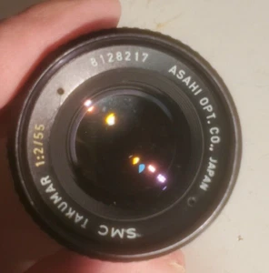 SMC Takumar f 1:2 55mm Camera Lens Pentax Mount M42 ll - Picture 1 of 7