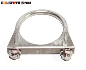 1x 2 1/2" (2.5") U-Bolt Uclamp Muffler Saddle Exhaust Clamp stainless steel - Picture 1 of 2