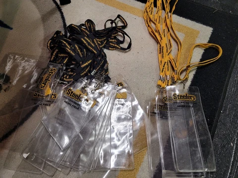 Pittsburgh Steelers 2001 inaugural season Heinz Field lanyards & ticket holder Cover