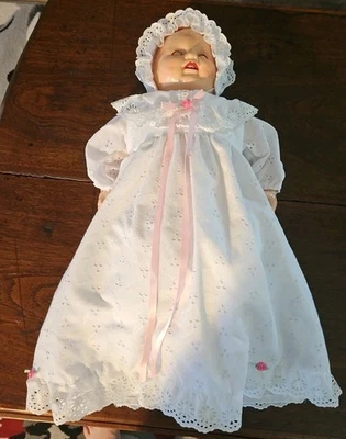 Horsman 125 Aniversario Bebé Hoyuelos Muñeca Ojos Movimiento 1990 20" Largo  Foto 1 de 4