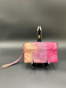Bed Stu Cadence Wallet Wristlet NO LONG STRAP Bag Spring Meadow Pink Tie Dye - Picture 1 of 10