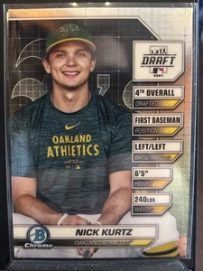 2024 Bowman Draft Nick Kurtz Draft Night BDN-3 RC 1st Rookie Chrome  - Picture 1 of 2