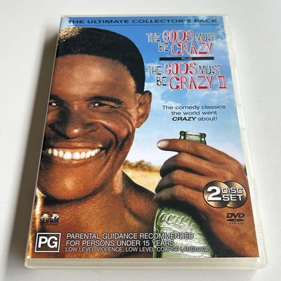 The Gods Must Be Crazy 1 & 2 DVD Double Collectors Pack Comedy Region 4 PAL - image 1 of 4