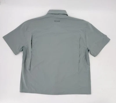 Camisa King Ranch Para Hombre Mediana Gris Verdoso Manga Corta Utilitaria Exterior Foto 1 de 4