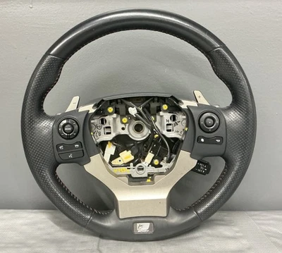 2015 Lexus IS350 F Sport Steering Wheel Black Leather OEM - Image 1 of 4