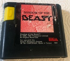 Shadow of the Beast (Sega Genesis, 1991) Game, Cartridge only, FAST SHIPPING