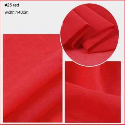 1 yard X 1.4 meter silk/cotton fabric white dress lining silk cotton lightweight - Image 1 of 4