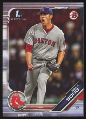 2019 BOWMAN DRAFT BD-99 NOAH SONG 1ST PAPER BASE QTY AVAIL RED SOX - Image 1 of 2